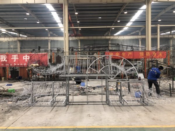steel frame--the upper two floors steel frame--the upper two floors